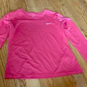 Pink nike long sleeve